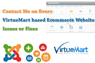 fix any kind of issues or   problem related to virtuemart