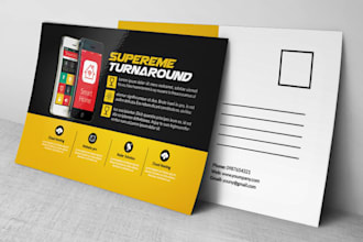 design postcard templates design