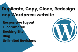 design and redesign wordpress website, blog and design landing page