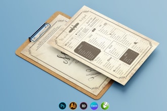 do restaurant menu board cafe menu design
