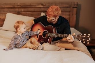compose a drum, guitar, bass, piano or ukulele track