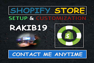 setup and professionally customize shopify store