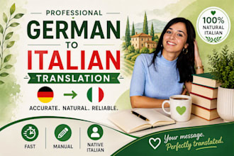professionally translate german to italian