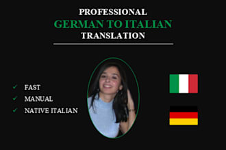 professionally translate german to italian