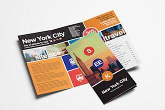 do creative brochure design, bifold,trifold