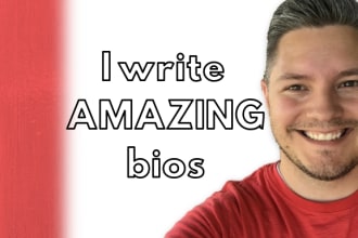 write an awesome about me bio for you