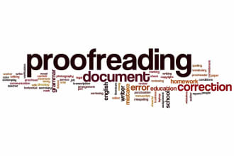 proofread all your english and french documents