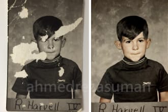 restore old photos, repair, fix pictures and colorize