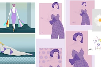 create fashion art illustration