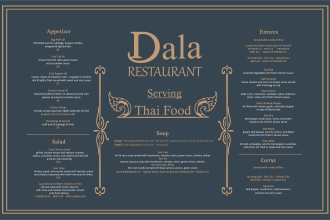 design restaurant menu and food menu for you in 8 hours