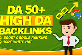 boost google ranking with high da SEO backlinks service