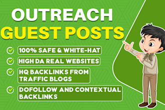 do 20 HQ guest posts on google news sites for SEO backlinks