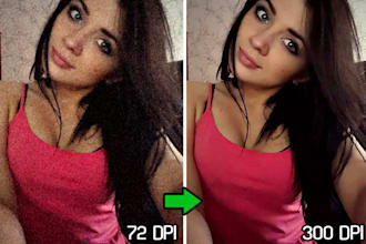 to transform the low resolution of your photo into high