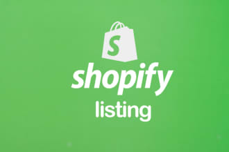 do shopify product listing manually, data entry expert