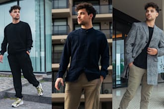 be your male model for all kind of works