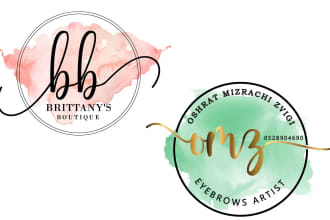 make a beautiful custom watermark logo