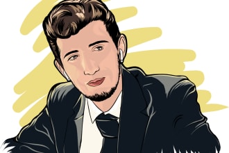 do vector portrait painting from image