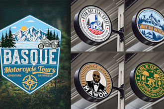 do a professional business vintage retro logo design