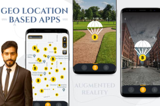create discount cupons app using google maps and ar like pokemon go