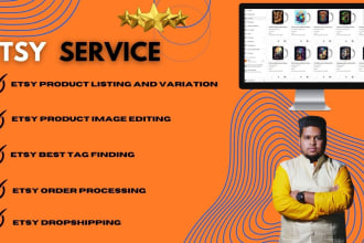 do etsy product listing and image editing expert