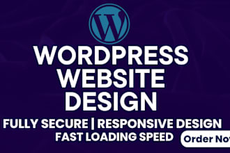 design fully responsive wordpress website or blog