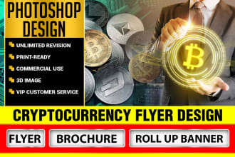 design cryptocurrency flyer, nft ads, or nft banner for nft marketplace