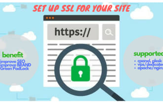 setup secure SSL on your websites