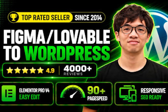 convert figma to wordpress, figma to elementor, lovable to wordpress