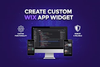 create custom wix app widget