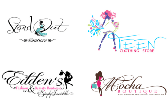 design modern clothing or fashion boutique brand logo