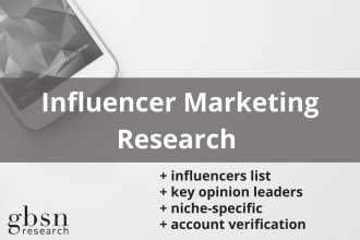 research your industry influencers and create influencer marketing lists