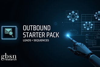 create a b2b outbound starter pack with leads