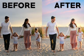 do professional photoshop editing, face swap, image editing