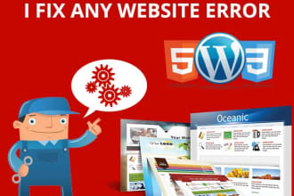 fix any HTML CSS jquery wordpress PHP bugs, errors