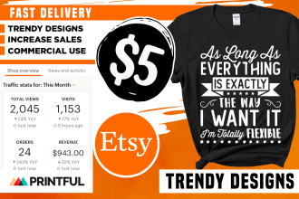 create bulk t shirt designs for etsy or merch by amazon