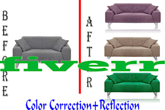 do creative photoshop color correction images and model