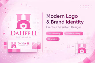 design a clean creative brand logo