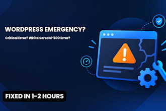 fix wordpress critical error, white screen, 500 error or database error