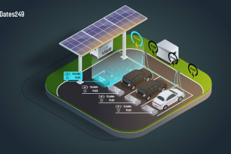 create 3d isometric illustration vector