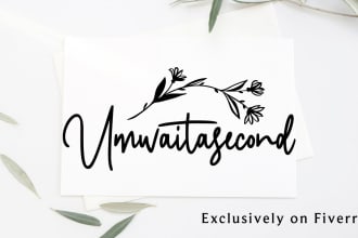 design handwritten signature logo maker, wedding, fashion, photography