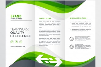 design bifold or trifold brochure and flyer on ms publisher
