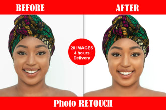 do photoshop work, enhancement, color correction