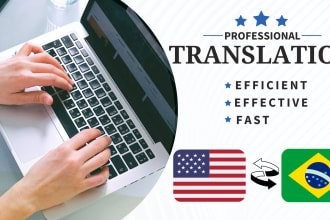flawless translate between portuguese and english fast, accurate and affordable
