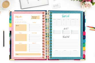 do minimalist planner or journal design