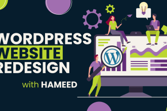 do a modern wordpress website design and wordpress website redesign