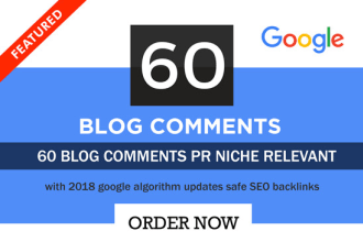 do 60 niche relevant blog comments