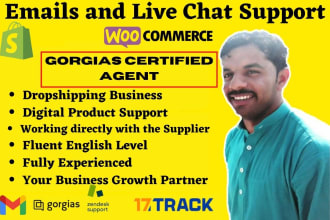 customer service with email support and live chat for your online store