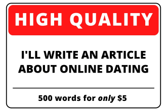 write 500 words about online dating