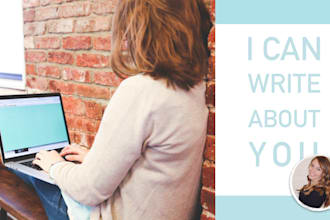 write your bio or about page