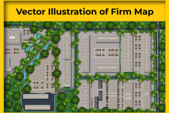 draw vector map illustration in ai, eps, png fast delivery